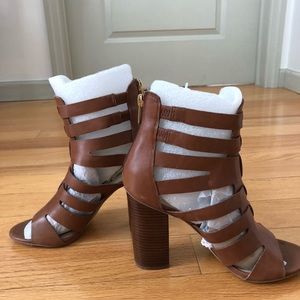 Yazmine leather cage sandals